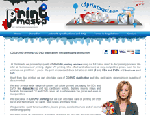 Tablet Screenshot of cdprintmasta.com